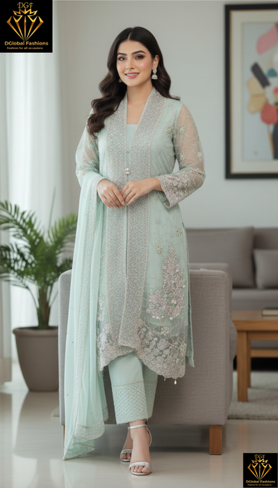 Designer shrug suit for parties