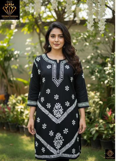 Lucknowi Chikankari Modal Short Top