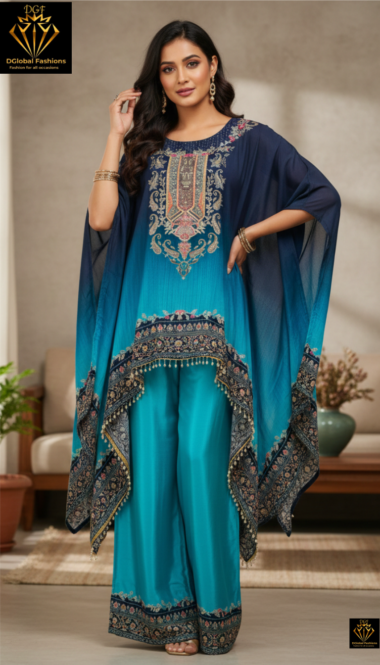 Ombre Kaftan Co-ord Set