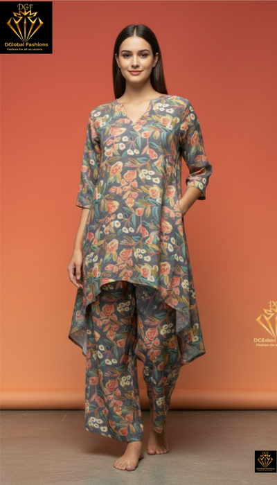 Muslin high & low co-ord set