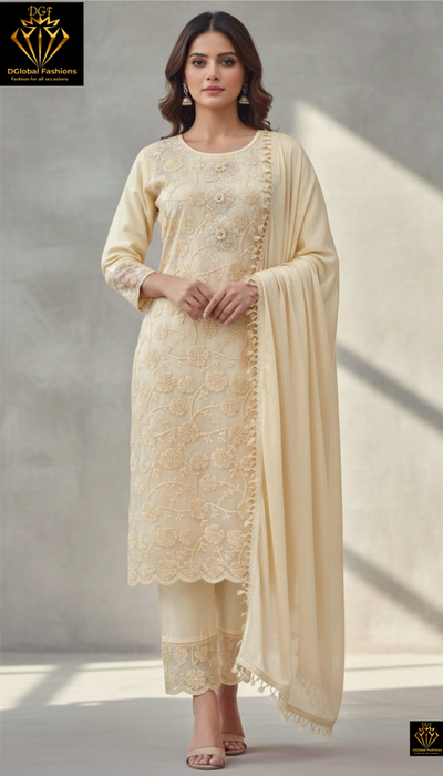 Embroidered suit set