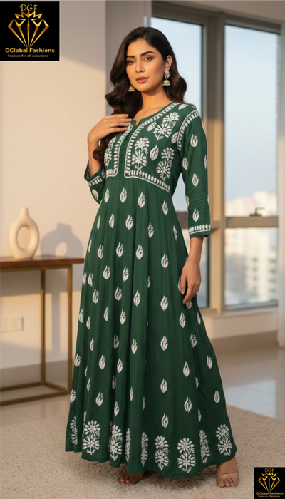 Anarkali gown in luxurious modal fabric