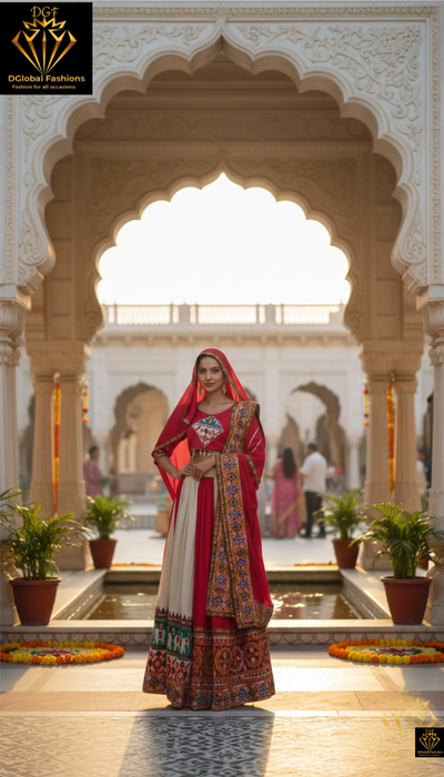 Traditional navratri lehenga choli set