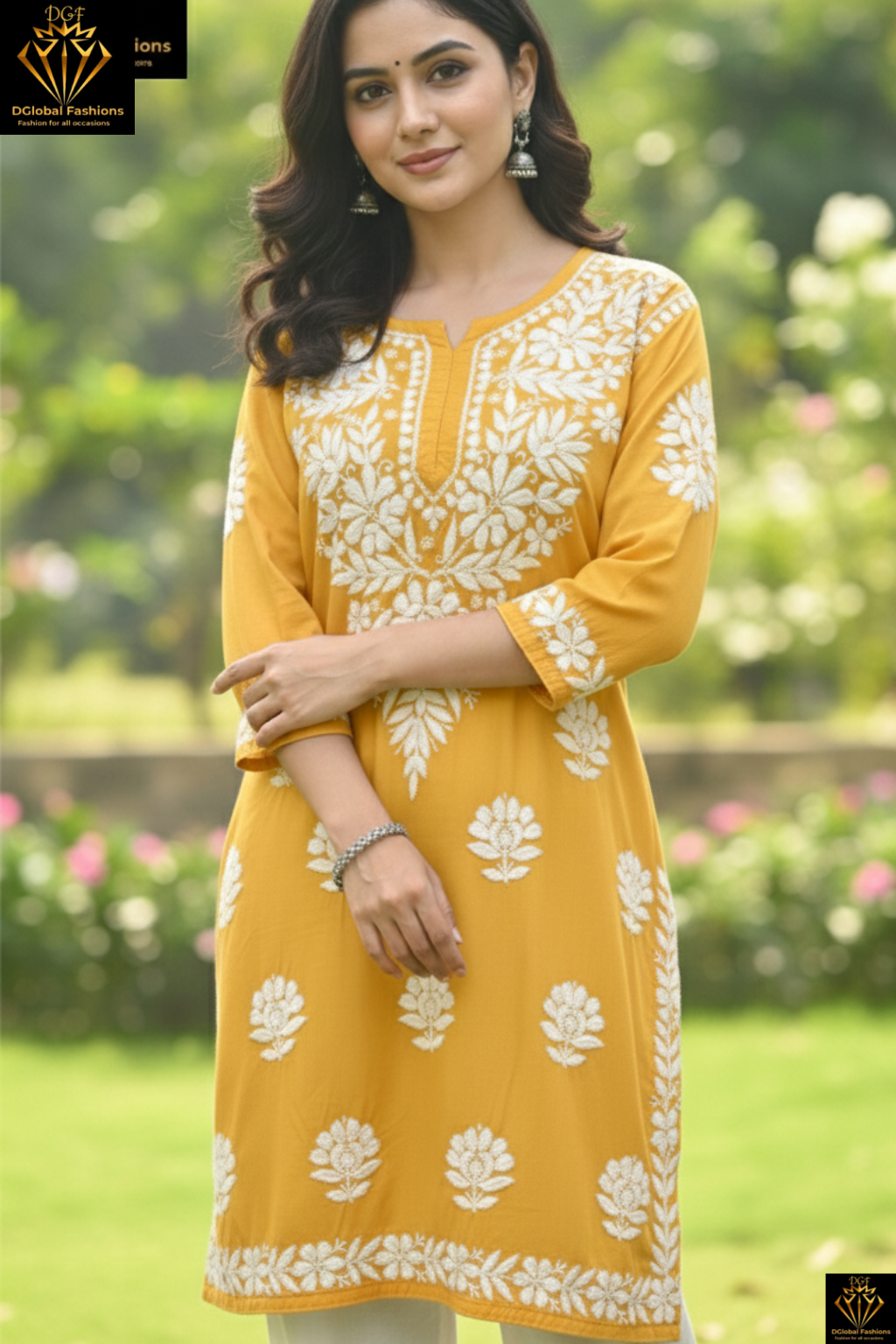 Chikankari modal short top