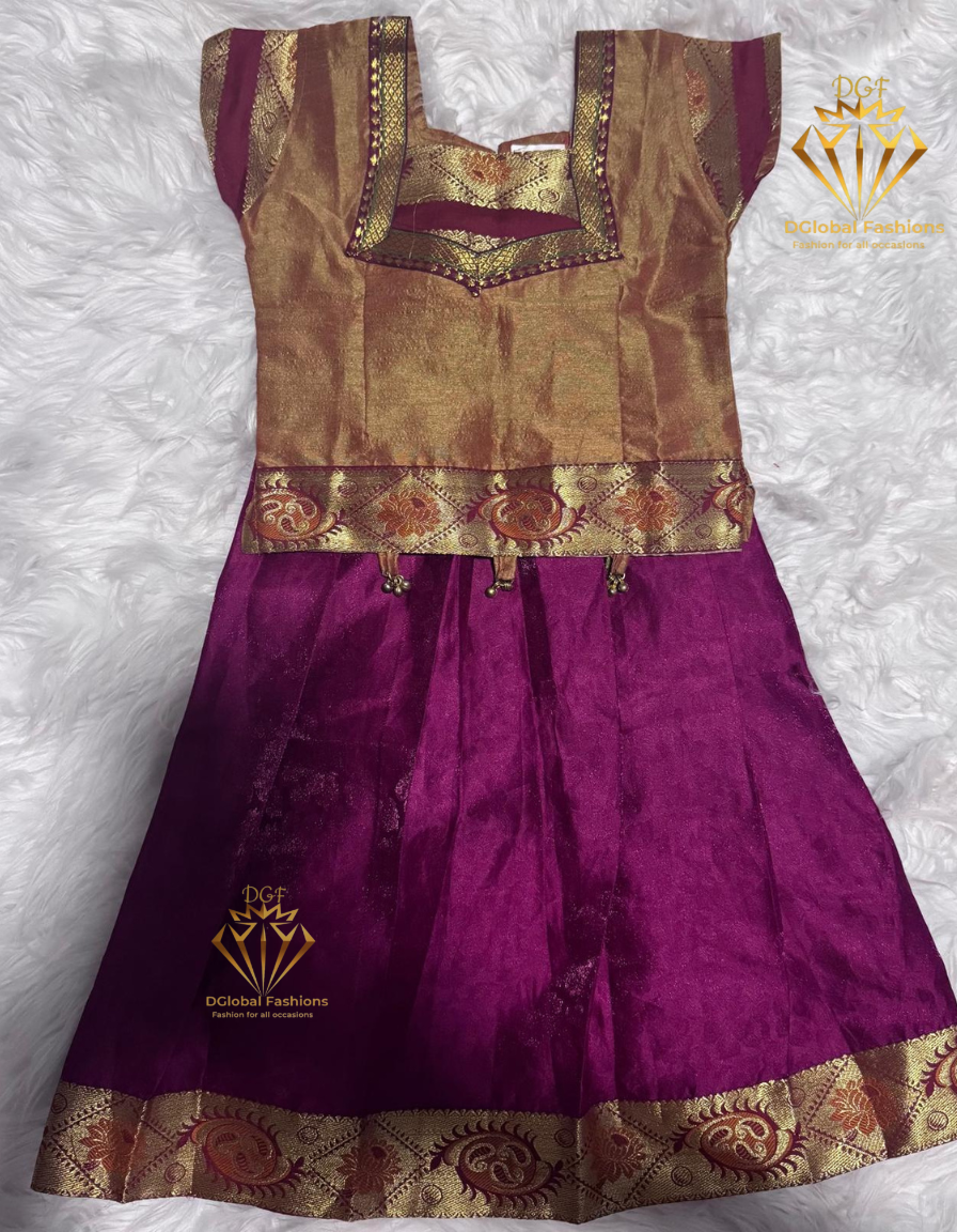 Traditional Lehenga Choli for Girls – South Indian Festive Wear