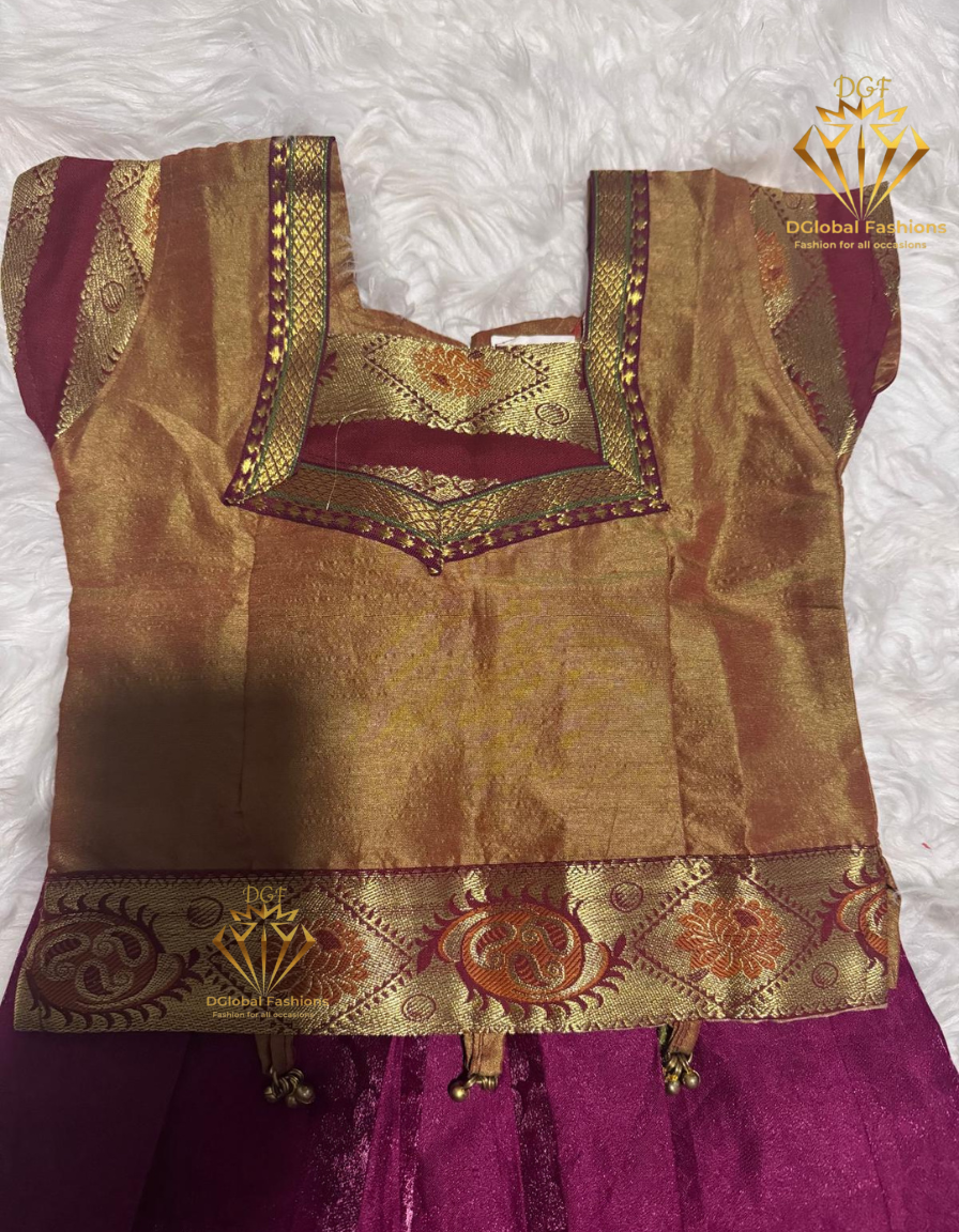 Traditional Lehenga Choli for Girls – South Indian Festive Wear