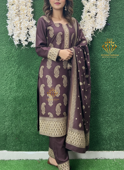 Pashmina Banarasi Weaving Suit Set