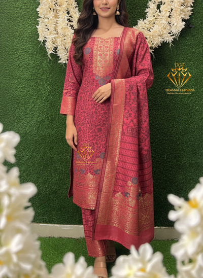 Pashmina Banarasi Weaving Suit Set