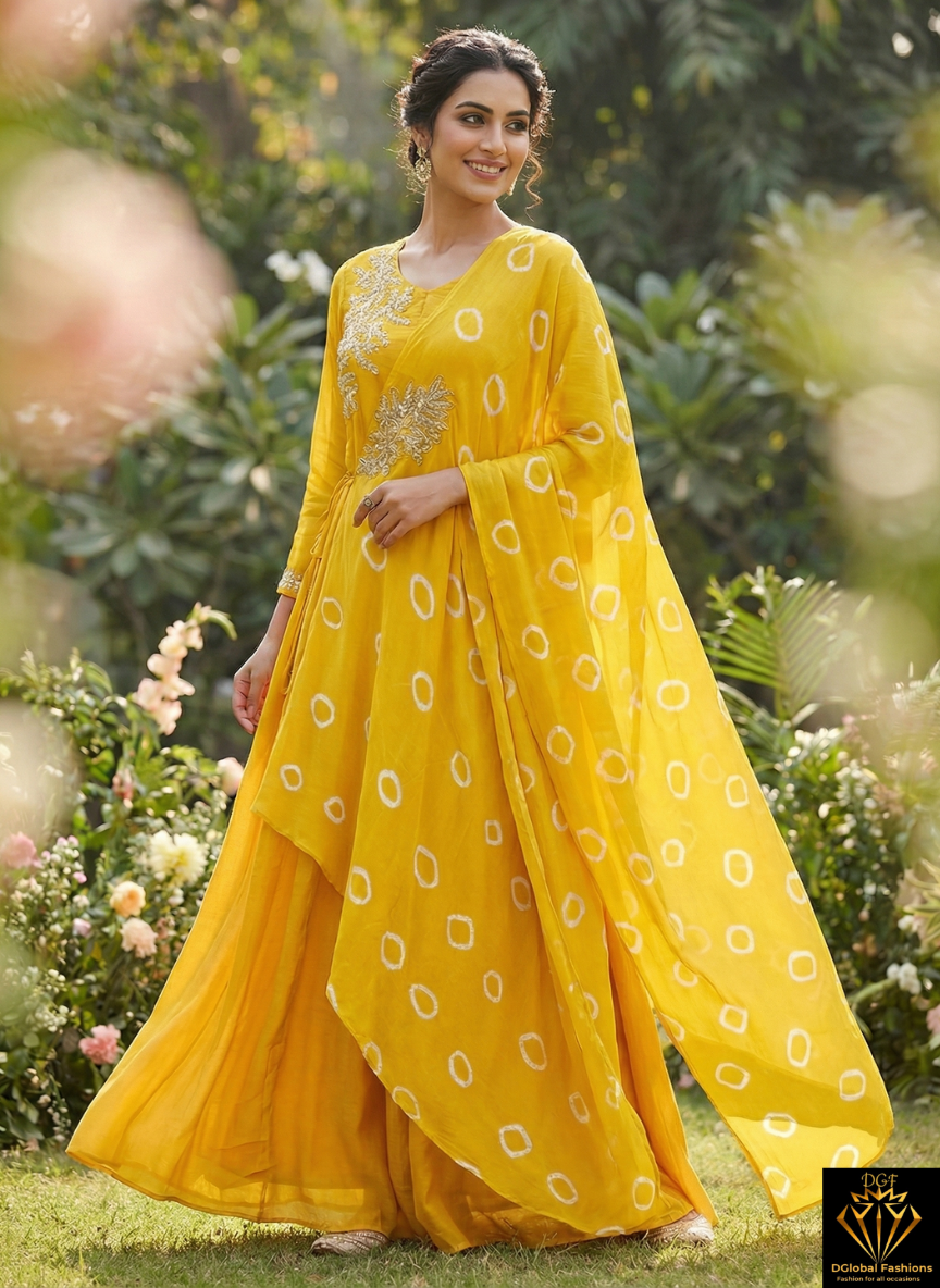 Chinnon Ready-to-Wear Gown with Sequin, Pearl & Cutdana Handwork Detailing