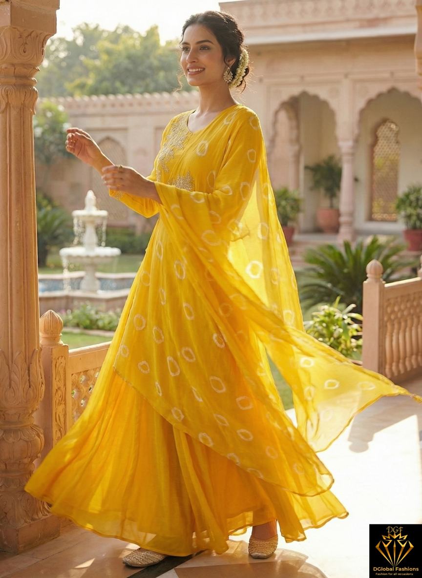 Chinnon Ready-to-Wear Gown with Sequin, Pearl & Cutdana Handwork Detailing