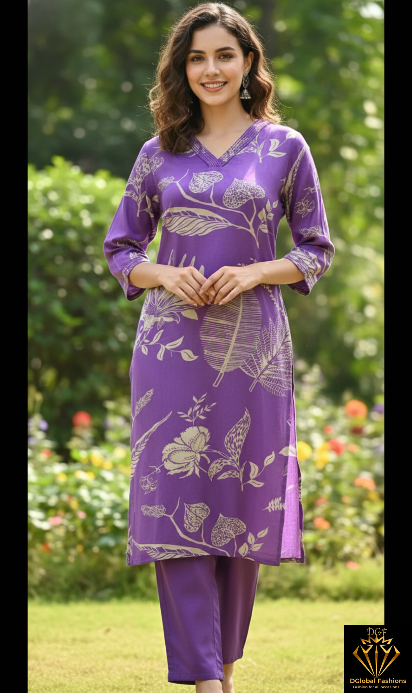 Floral Printed Kurta Pant Co-Ord Set