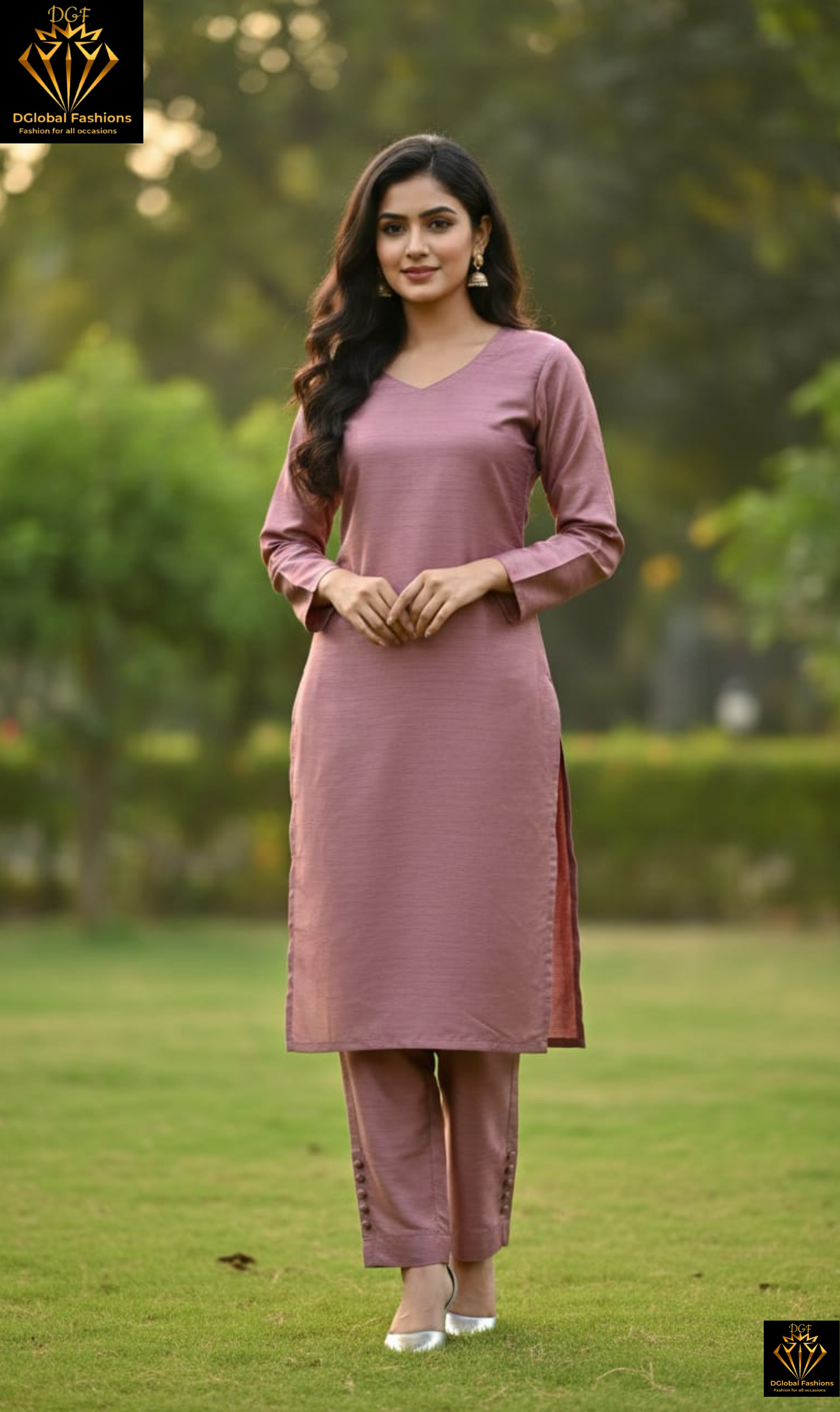 Kosa Silk Kurta Pant Suit Set
