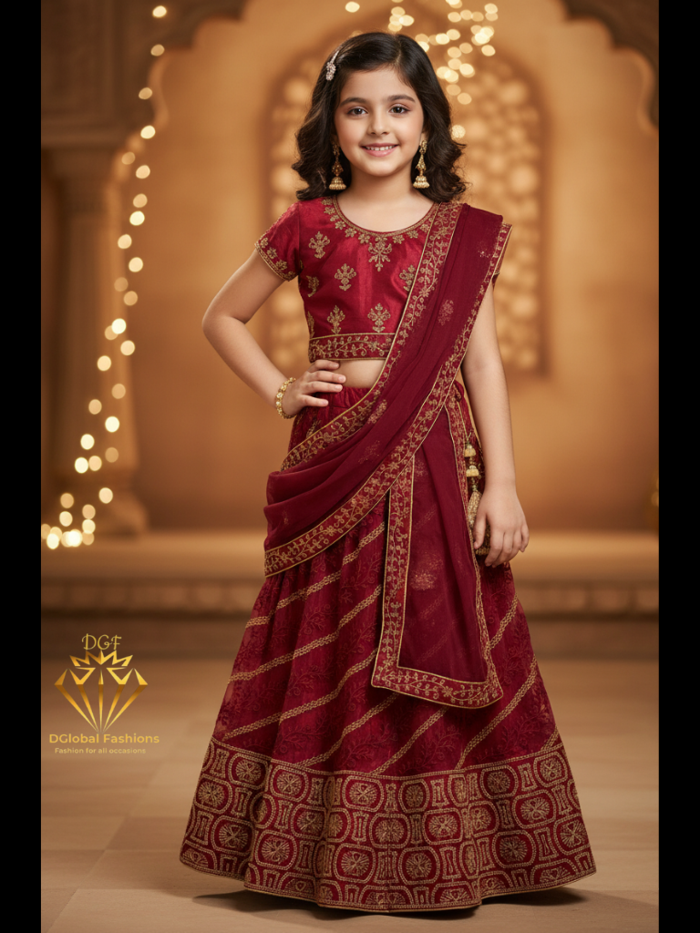 Embroidered Lehenga Choli with Dupatta