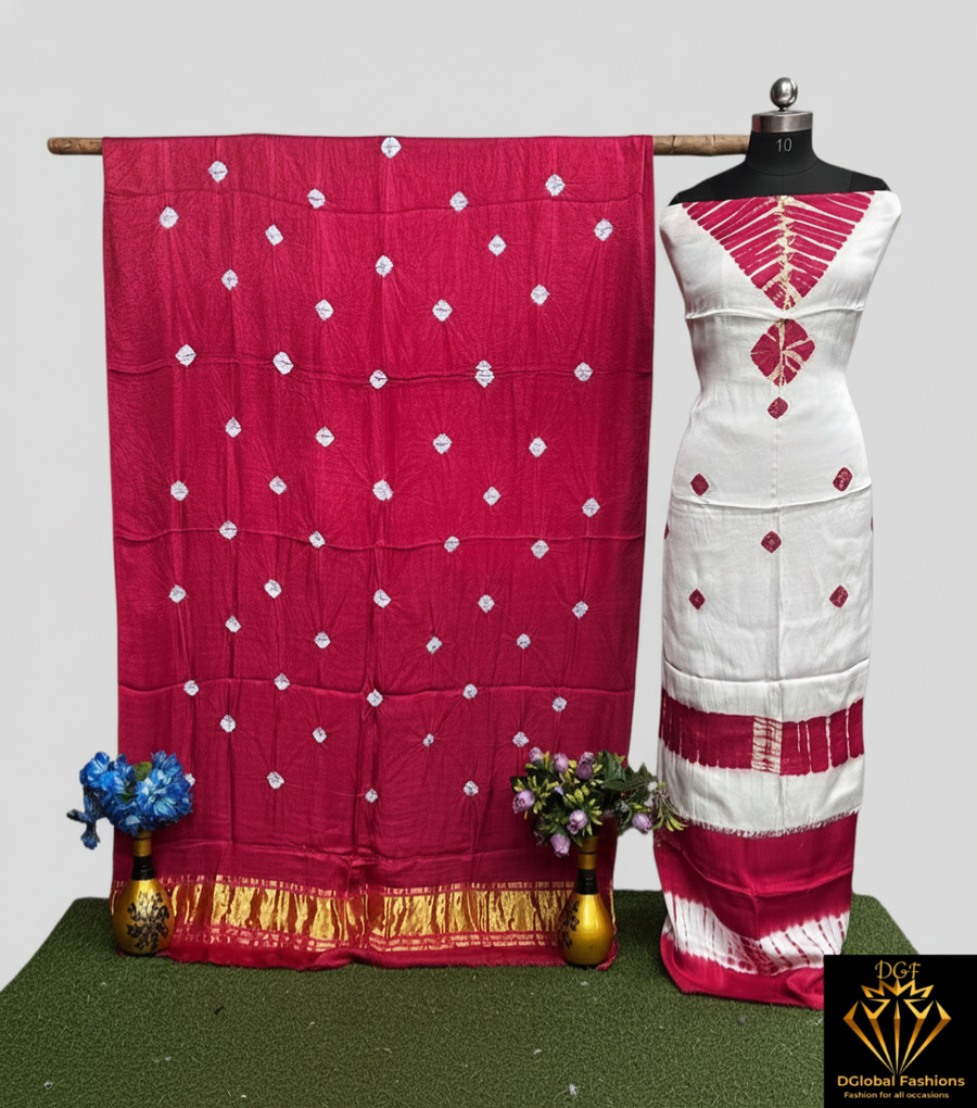 Unstitched Shibori Tie-Dye Suit Set