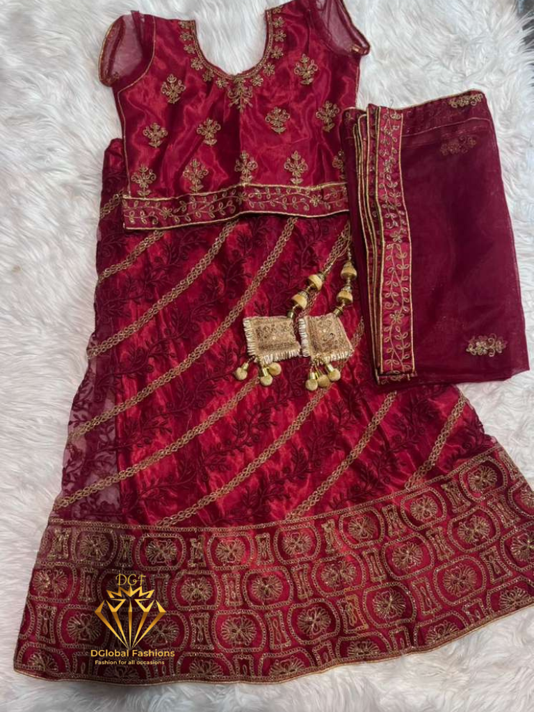 Embroidered Lehenga Choli with Dupatta