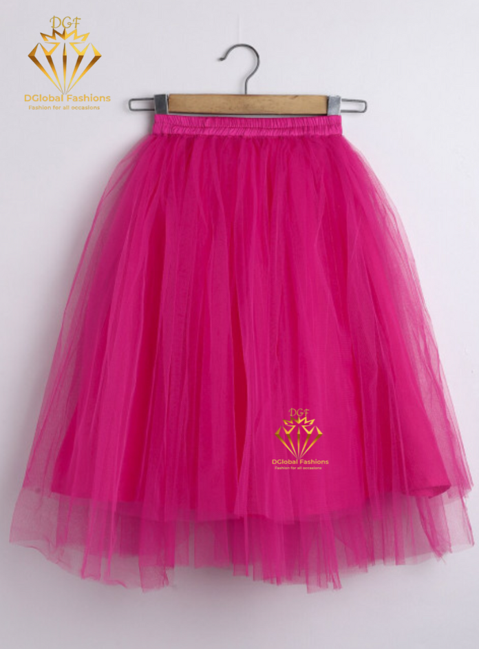 Girls Fuchsia Embroidered Ready to Wear Lehenga & Blouse With Dupatta