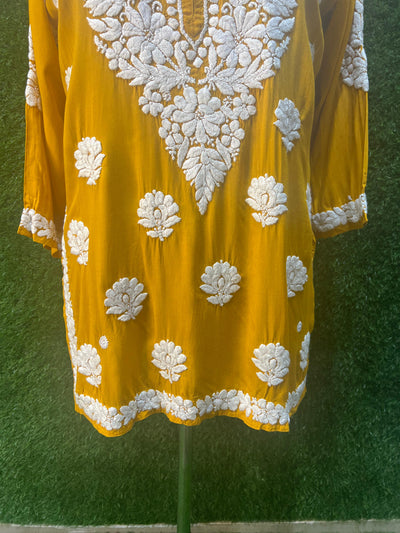 Chikankari modal short top