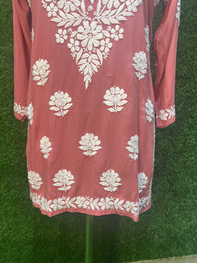 Chikankari modal short top