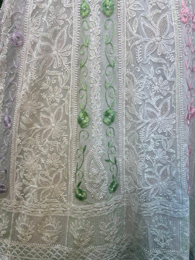 Lucknowi chikankari anarkali