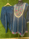 Embroidered kurta set with dhoti pants