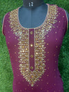 Sharara set with golden embroidery