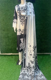 Muslin silk digital print suit