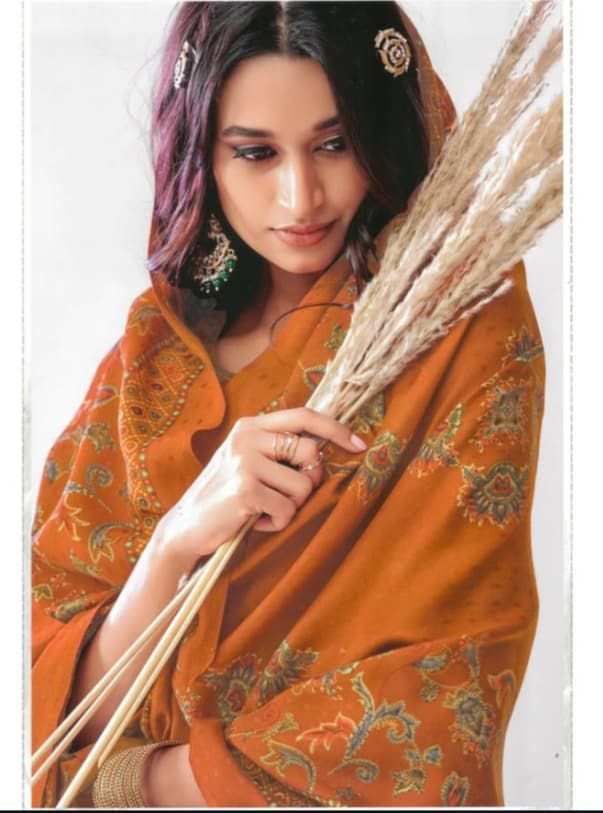 Pashmina winter suit set