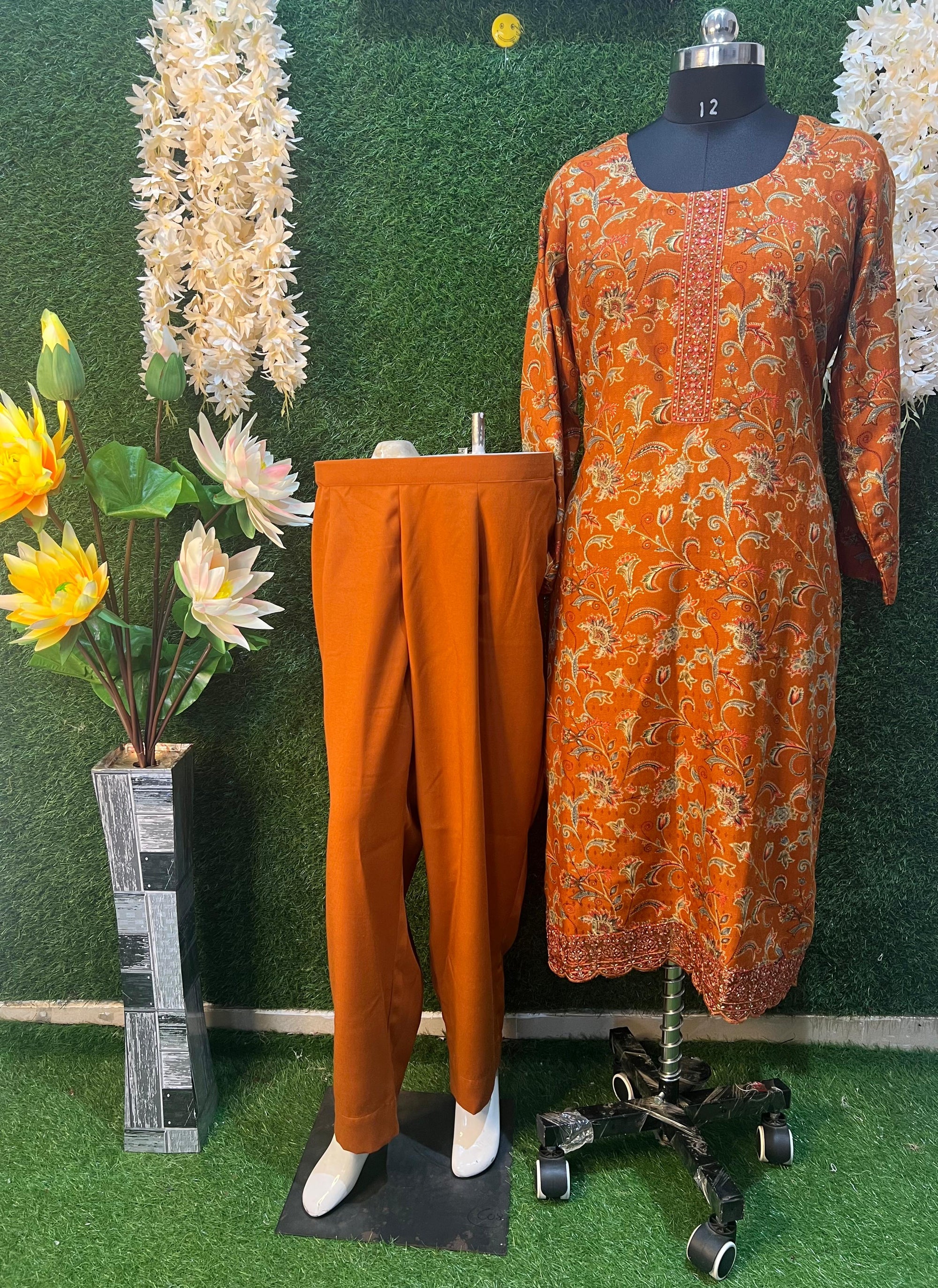 Pashmina winter suit set