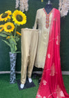 Silk party wear suit set with dupatta