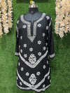 Modal Short Top with Handwork Lucknowi Chikankari Embroidery