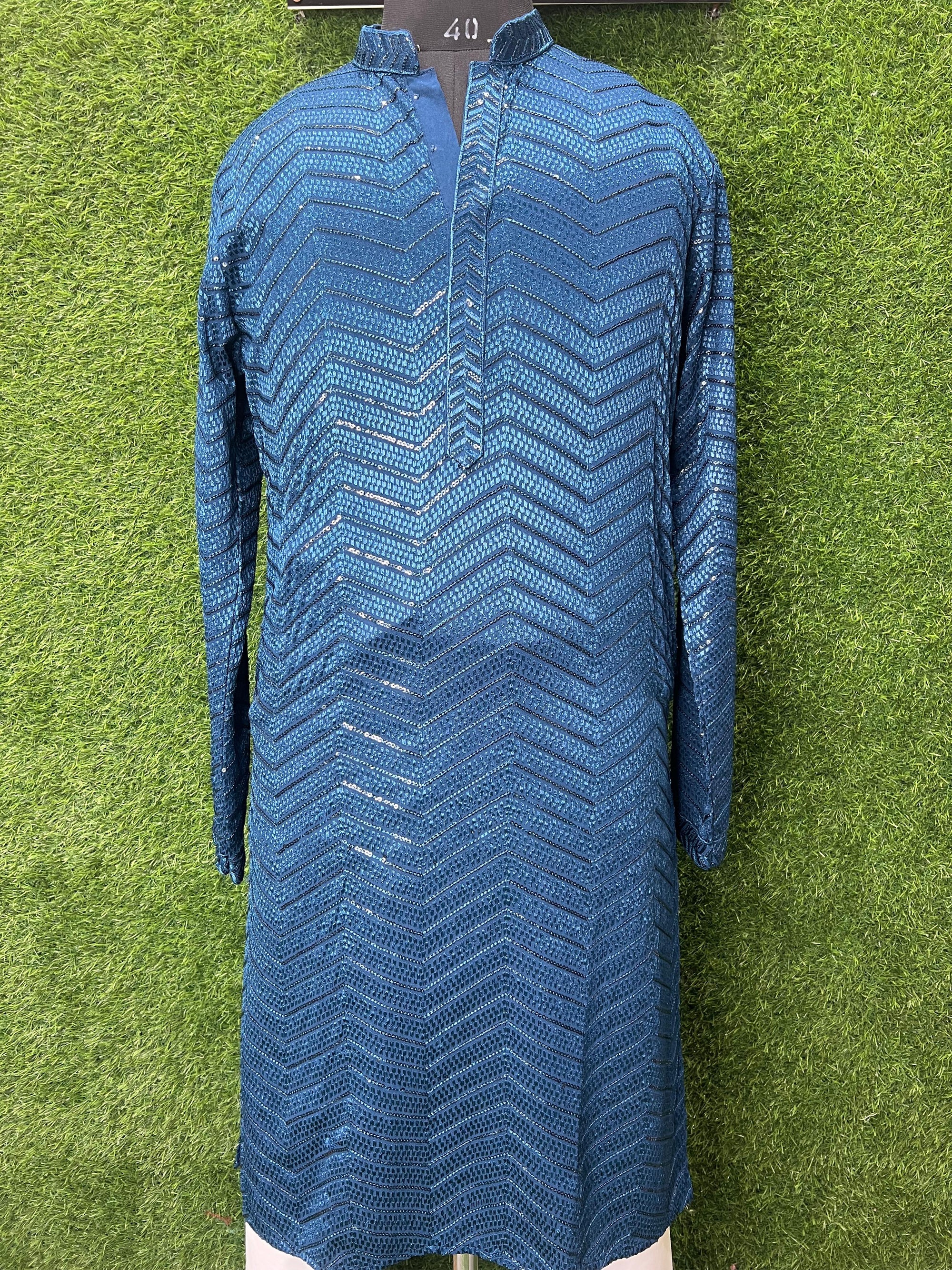 Chikankari Sequin Work Kurta Set
