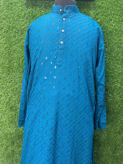Men’s Kurta Set with Elegant Sequin Work