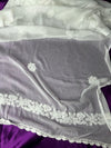 White Chiffon Lucknowi Chikankari Dupatta for Women