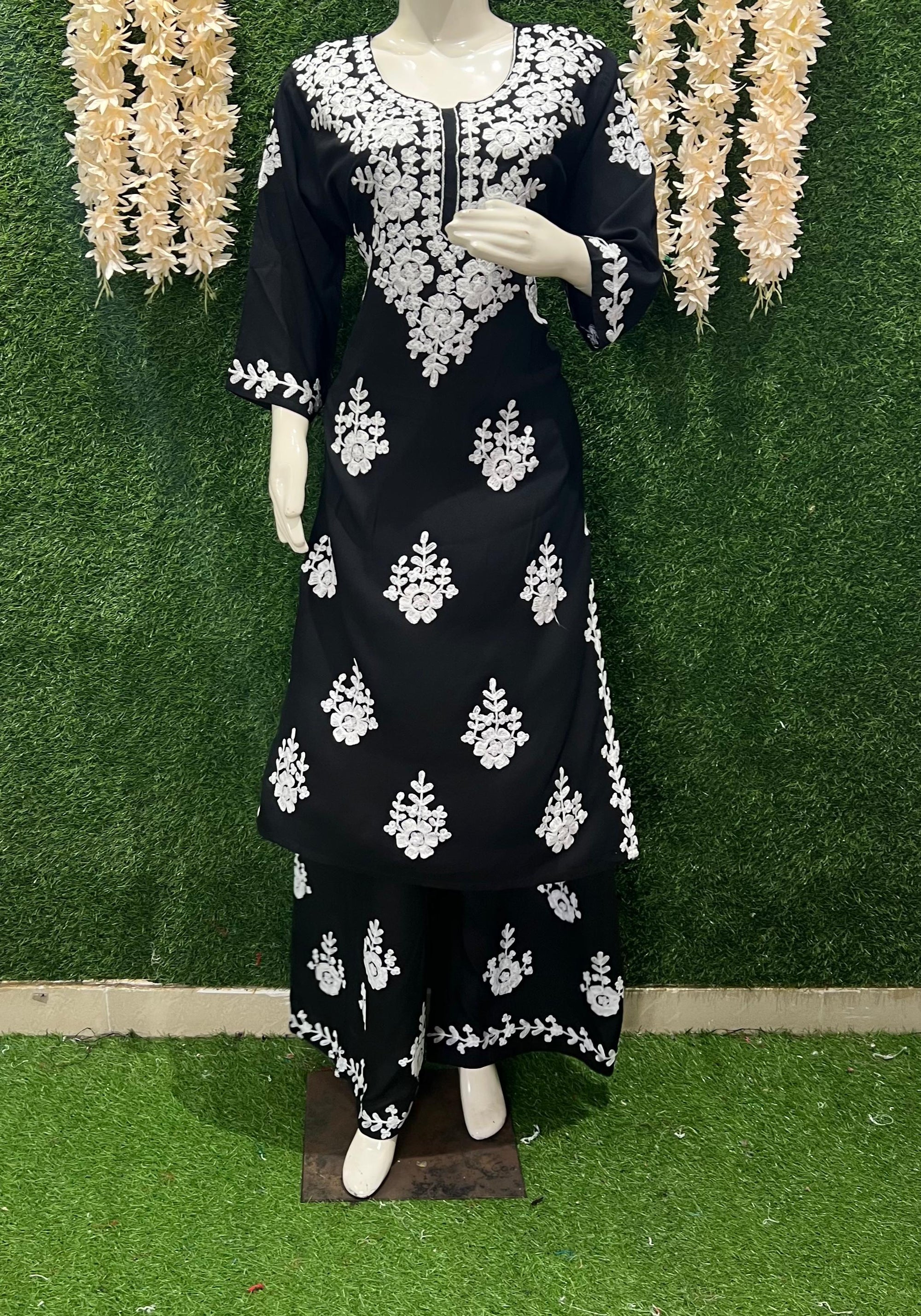 Elegant Embroidered Kurta Pant Set