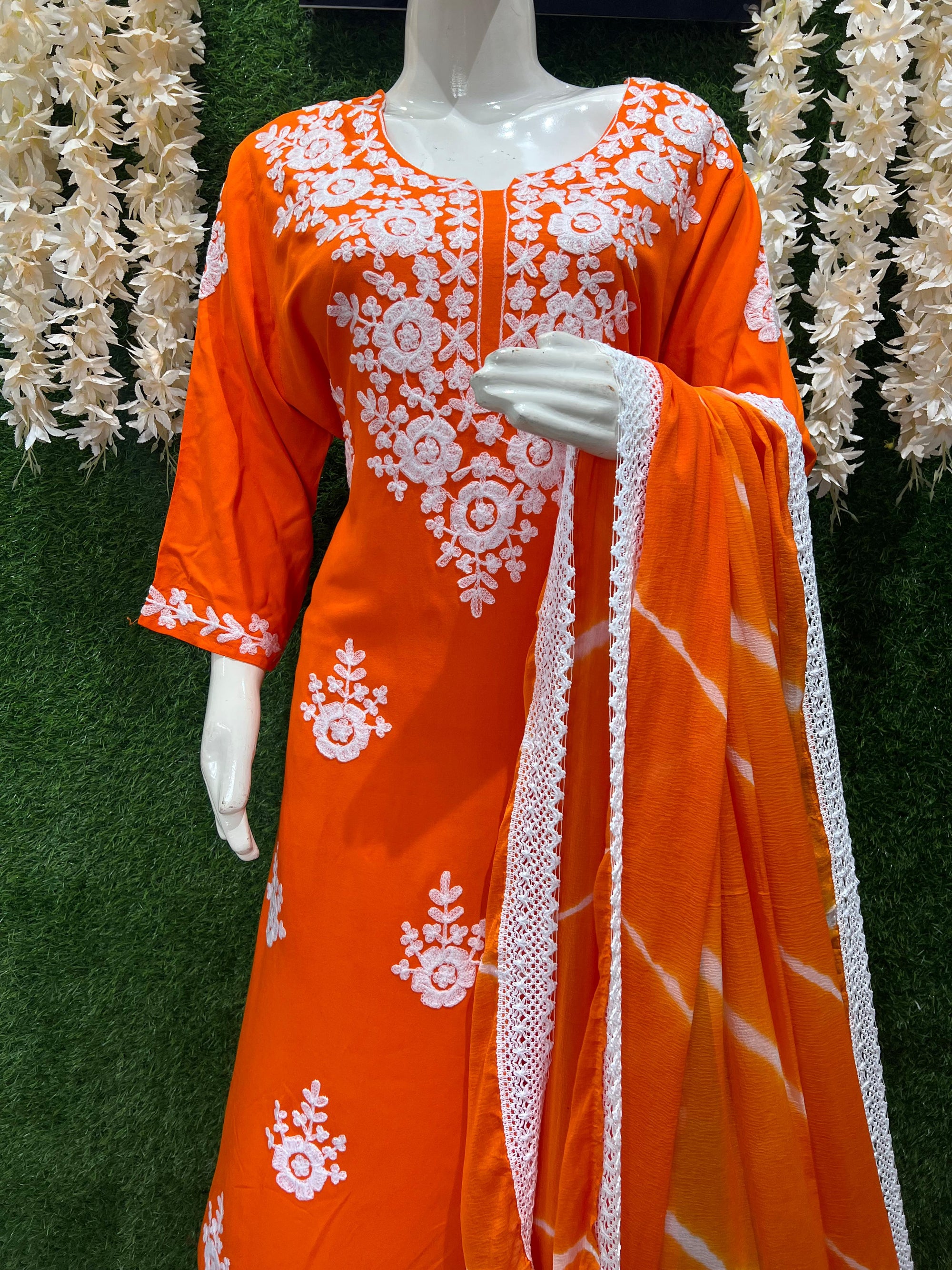 Elegant Embroidered Kurta Pant Set