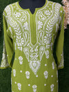 Lucknowi Chikankari Hand-Embroidered Kurti