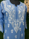 Lucknowi Chikankari Hand-Embroidered Kurti