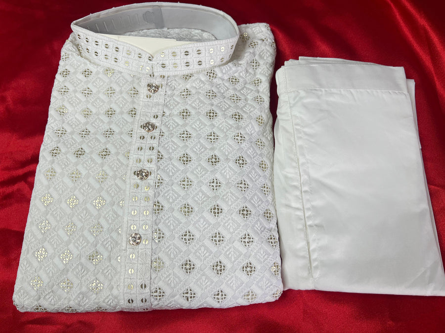 Kurta Set with Elegant Sequin Work