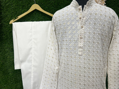Kurta Set with Elegant Sequin Work