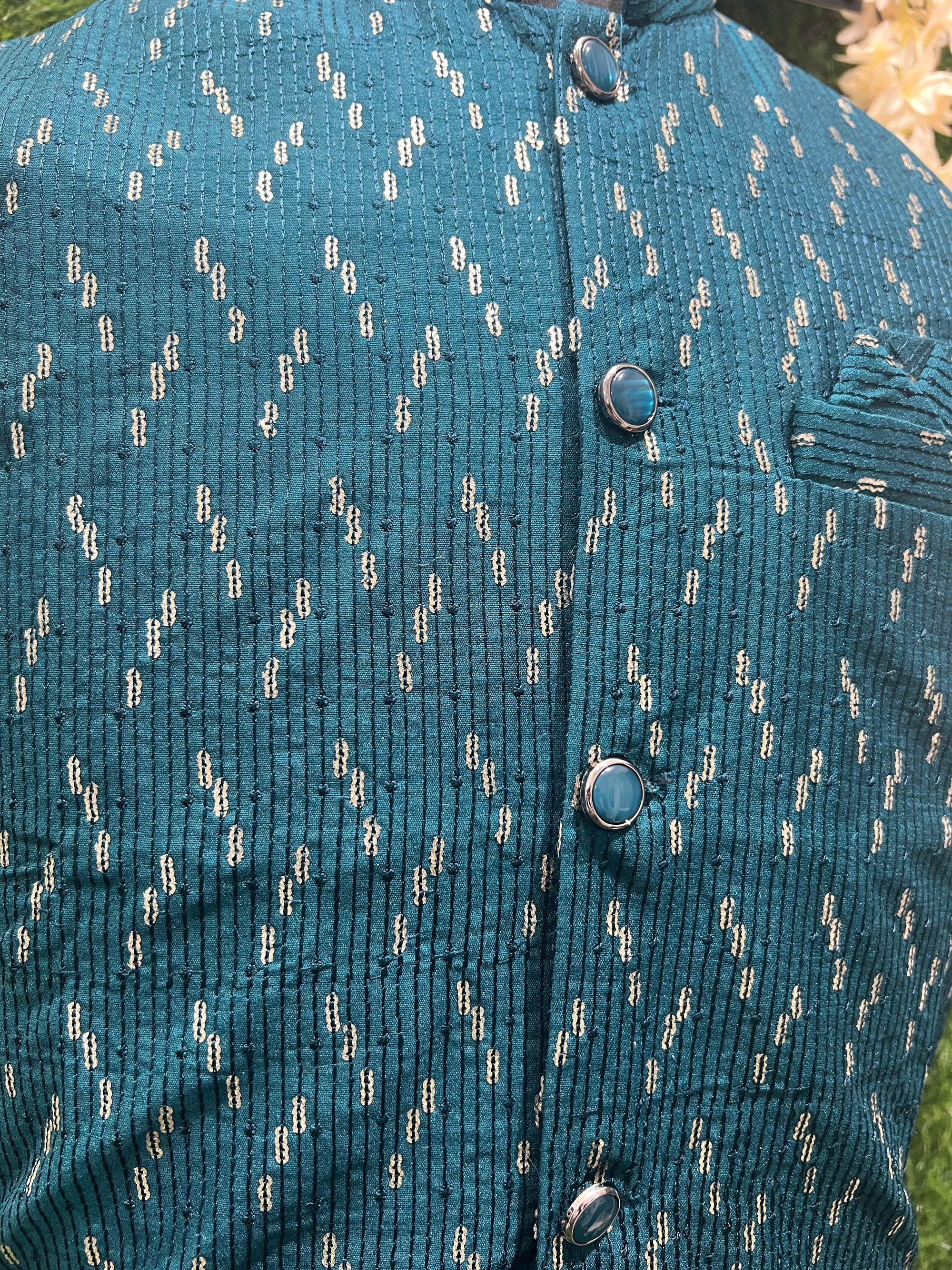 Elegant Nehru Jacket with Sequin Work – Festive & Party Wear