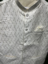 Elegant White Nehru Jacket – Festive & Wedding Wear