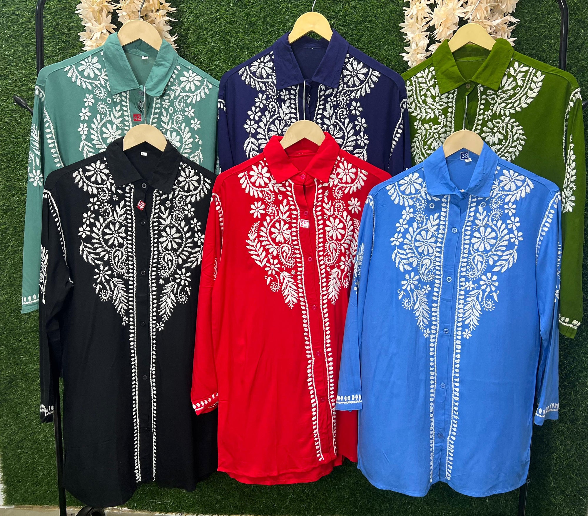 Lucknowi Chikankari Modal Shirt