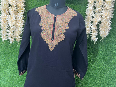 Kashmiri Pheran with Kashmiri Work on Neck and Sleeves