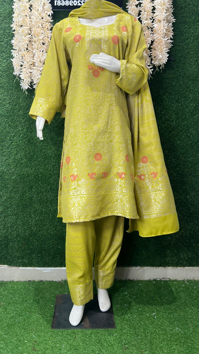 Pashmina Banarasi Weaving Suit Set