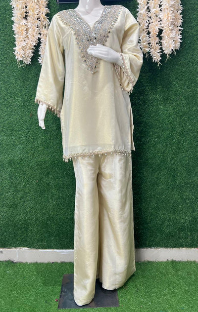 Mirror Work V-Neck Co-ord Set