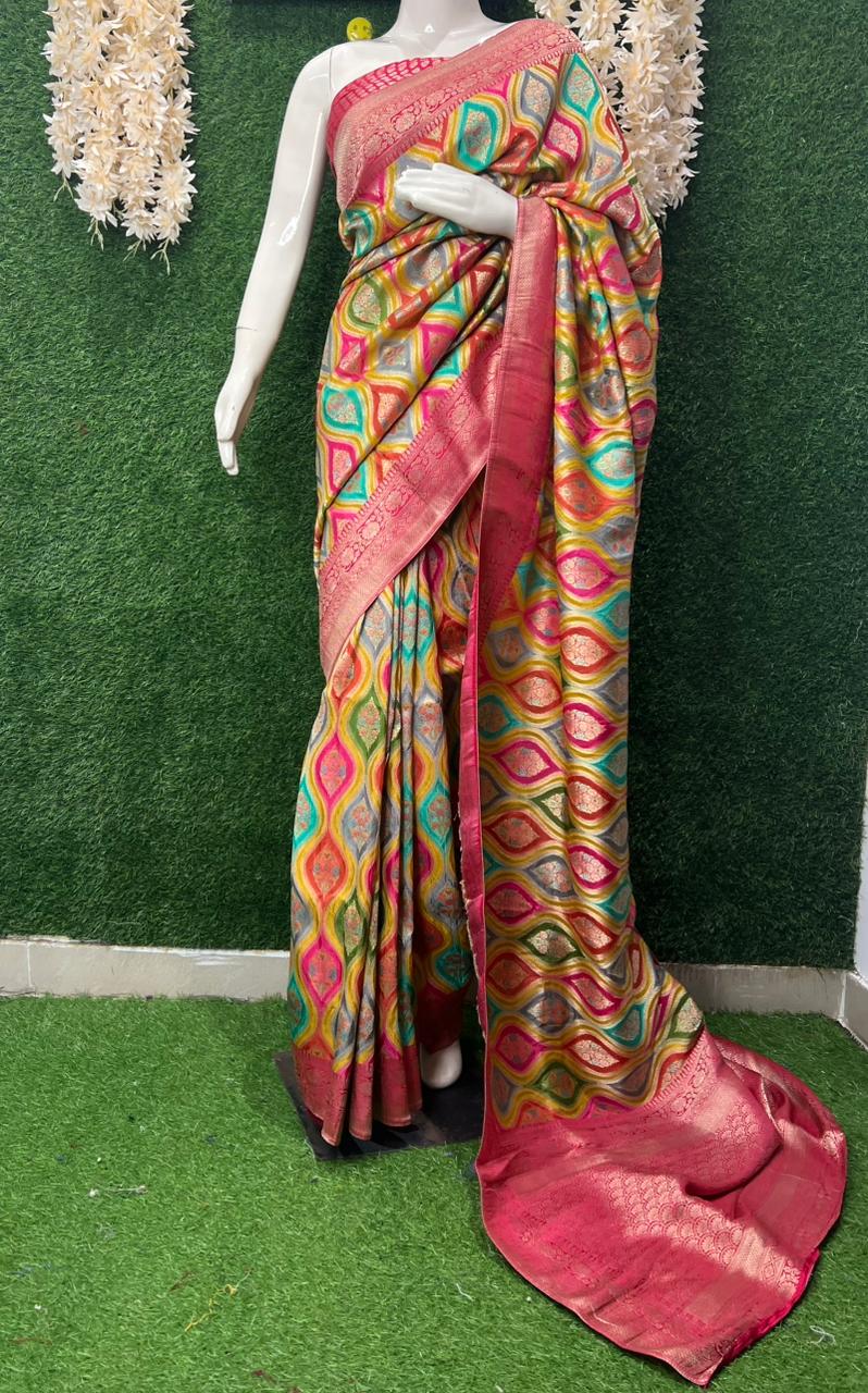 Banarsi Pashmina with Kani Weaved Saree