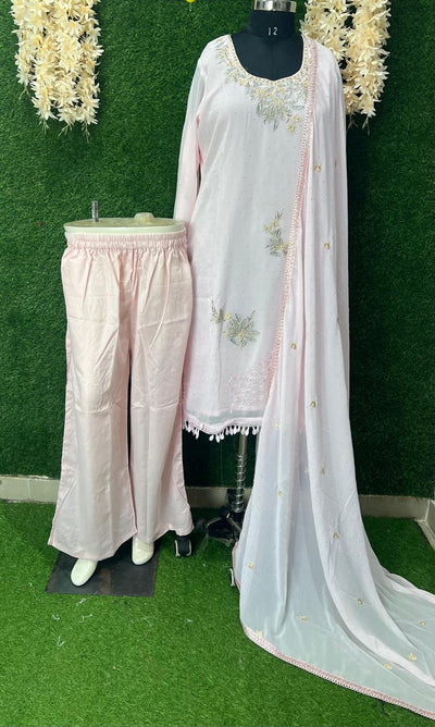 Georgette Suit Set with Embroidered Work