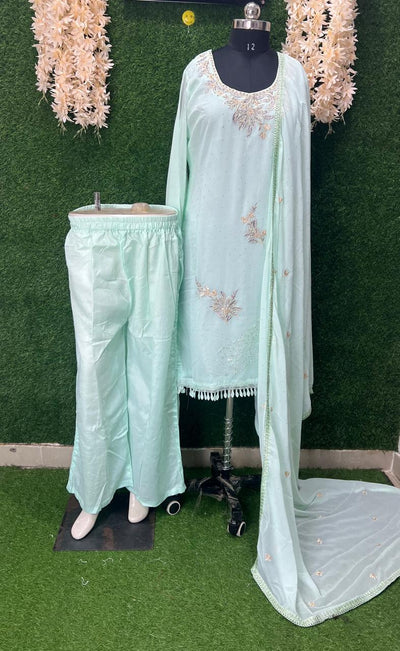 Georgette Suit Set with Embroidered Work