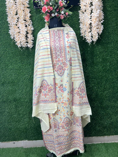 Kashmiri Kani Weaved Suit Set