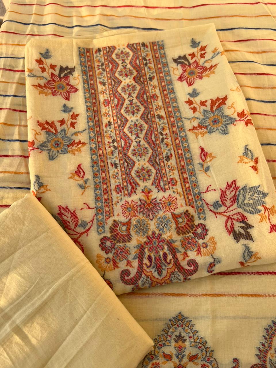 Kashmiri Kani Weaved Suit Set